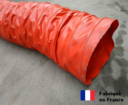 Gaine ventilation semi lourde rouge (Airflex N) Ø 203 mm - L : 6 m