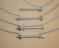 Collier de fixation à vis 2 colliers de 104 mm